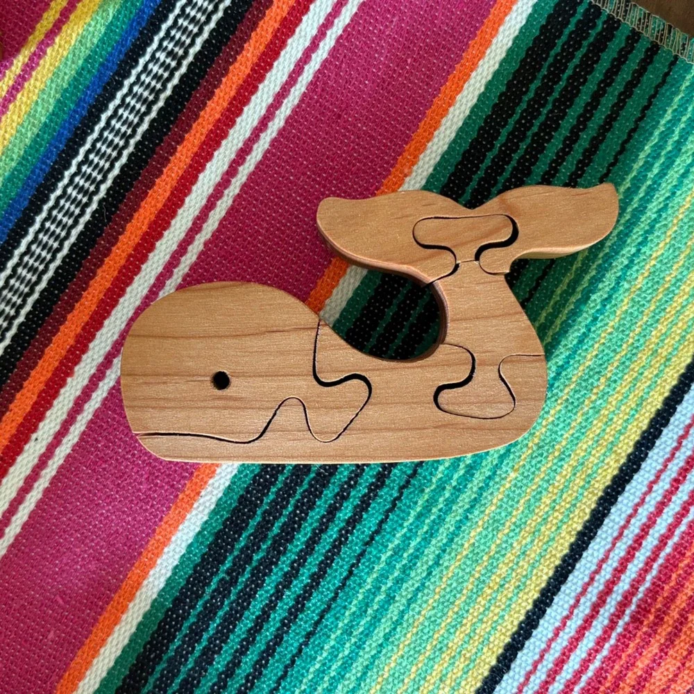 CUTE & UNIQUE! Handmade Wood Animal Puzzles | Montessori Toddler Toy